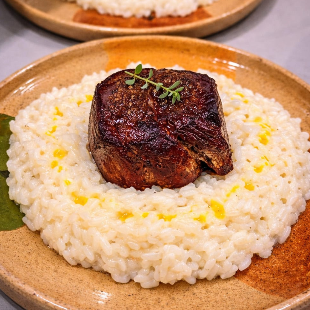 Risoto Grana Padano com File